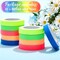 10 Pcs Spike Tape Multicolor Bright Multi Colors UV Reflective Tape Quality Fluorescent for Party Stage Color Coding Art Crafts, 5 Bright Colors, 18.04 ft (0.5 Inch)